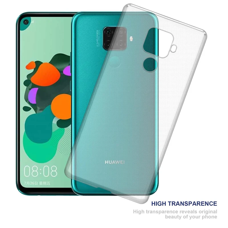Cadorabo Hülle kompatibel mit Huawei MATE 30 LITE Schutzhülle aus flexiblem TPU Silikon