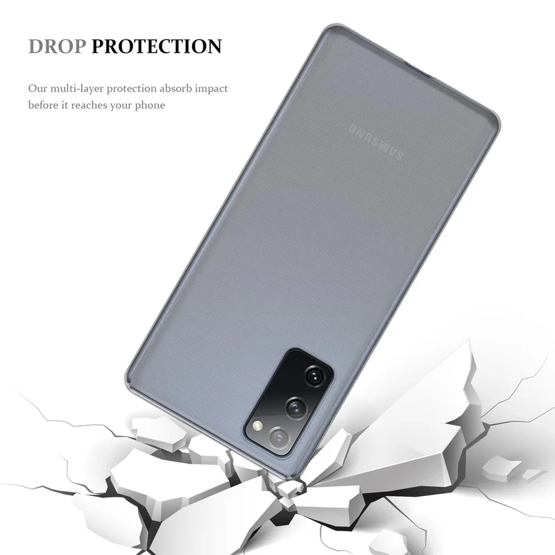 Cadorabo Hülle kompatibel mit Samsung Galaxy S20 FE Schutzhülle aus flexiblem TPU Silikon