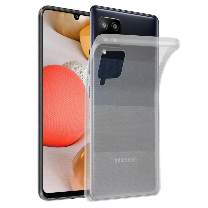 Cadorabo Hülle kompatibel mit Samsung Galaxy A42 4G Schutzhülle aus flexiblem TPU Silikon