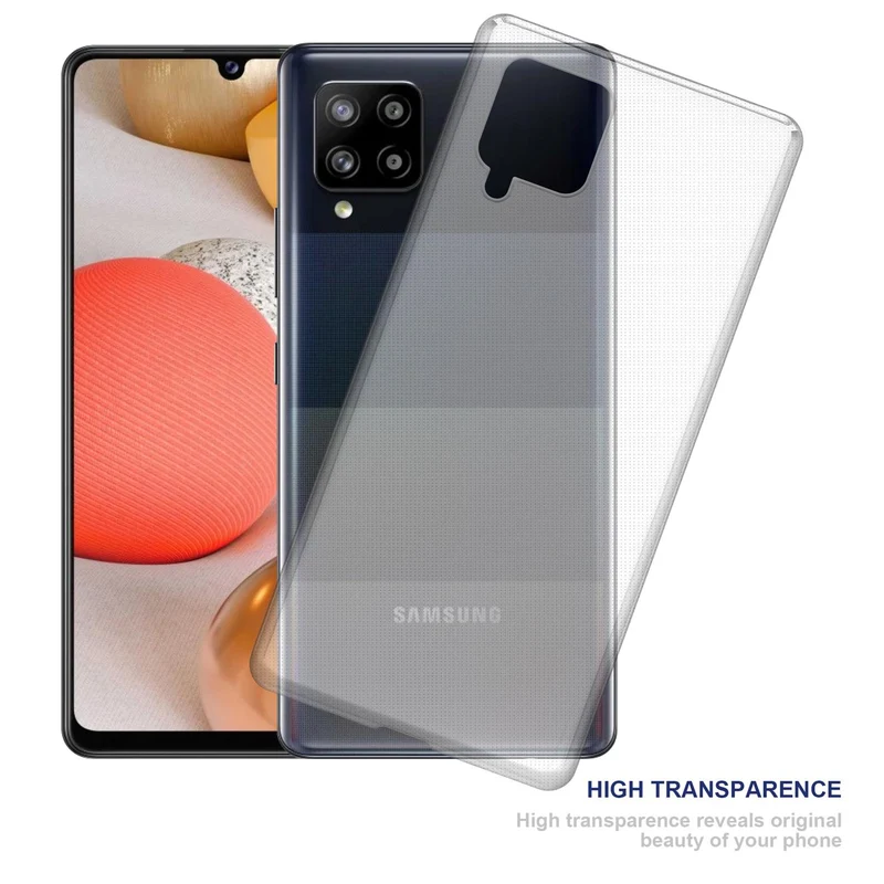 Cadorabo Hülle kompatibel mit Samsung Galaxy A42 4G Schutzhülle aus flexiblem TPU Silikon