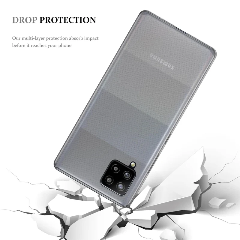 Cadorabo Hülle kompatibel mit Samsung Galaxy A42 4G Schutzhülle aus flexiblem TPU Silikon