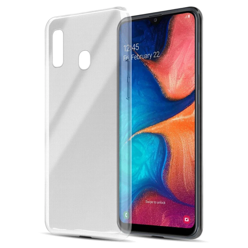 Cadorabo Hülle kompatibel mit Samsung Galaxy A20 / A30 / M10s Schutzhülle aus flexiblem TPU Silikon