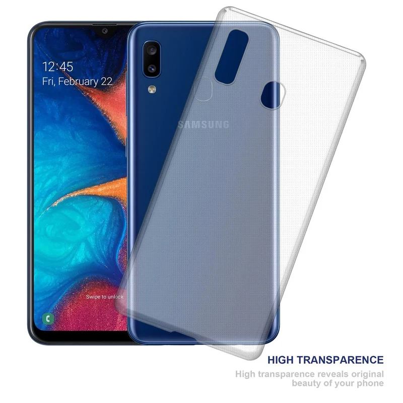 Cadorabo Hülle kompatibel mit Samsung Galaxy A20 / A30 / M10s Schutzhülle aus flexiblem TPU Silikon