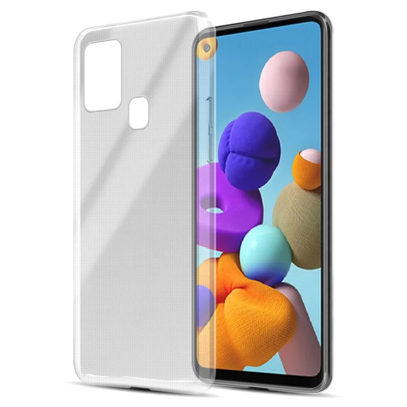 Cadorabo Hülle kompatibel mit Samsung Galaxy A21s Schutzhülle aus flexiblem TPU Silikon
