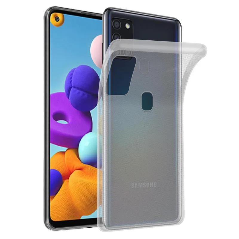 Cadorabo Hülle kompatibel mit Samsung Galaxy A21s Schutzhülle aus flexiblem TPU Silikon