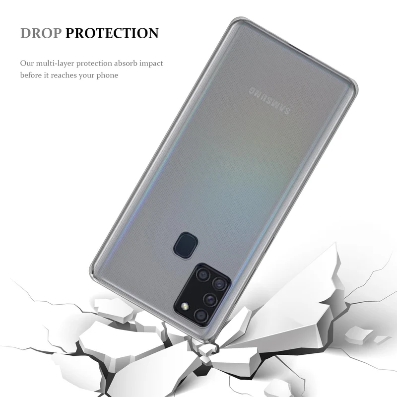 Cadorabo Hülle kompatibel mit Samsung Galaxy A21s Schutzhülle aus flexiblem TPU Silikon