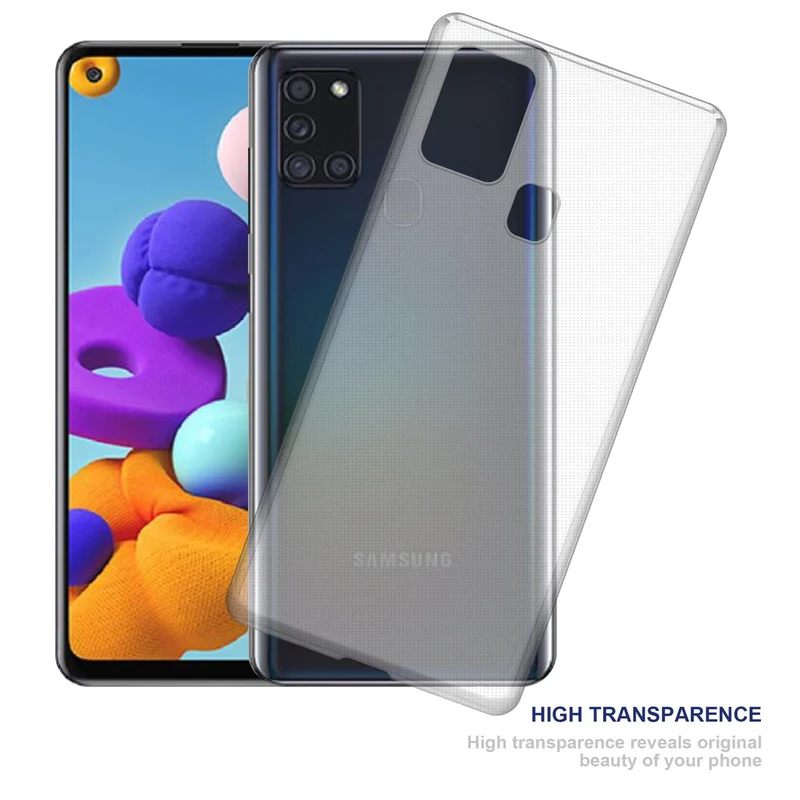 Cadorabo Hülle kompatibel mit Samsung Galaxy A21s Schutzhülle aus flexiblem TPU Silikon