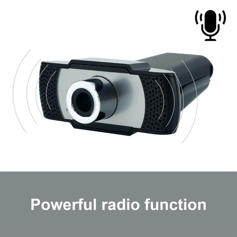 Cadorabo Webcam 1080P Mit Mikrofon USB 2.0 Webkamera mit drehbarem Clip für Videoanrufe, Online Konferenzen, Live Stream, Gaming - Laptop Desktop PC