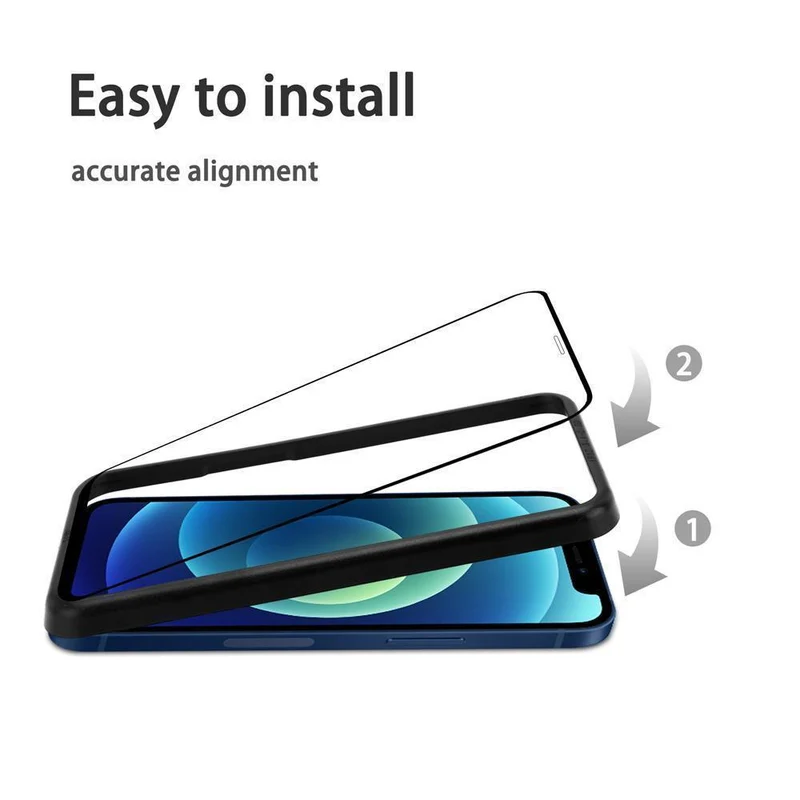 Cadorabo 3x Vollbild Panzerglasfolie kompatibel mit Apple iPhone 12 MINI - Schutzfolie 3er Pack Gehärtetes (Tempered) Display-Schutzglas mit Installationshilfe