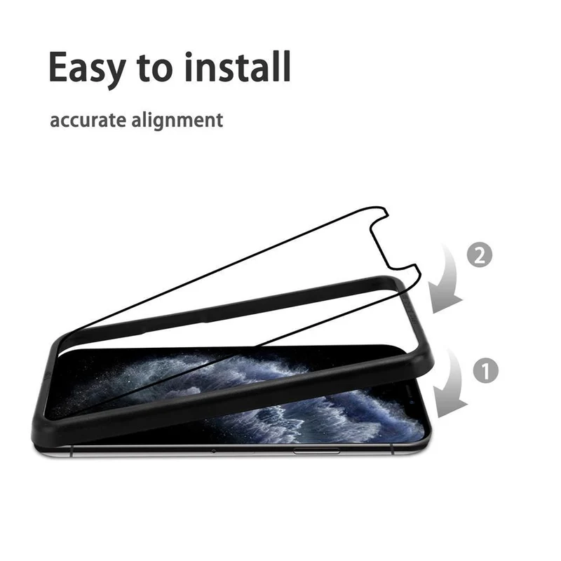 Cadorabo 3x Vollbild Panzerglasfolie kompatibel mit Apple iPhone 11 - Schutzfolie 3er Pack Gehärtetes (Tempered) Display-Schutzglas mit Installationshilfe