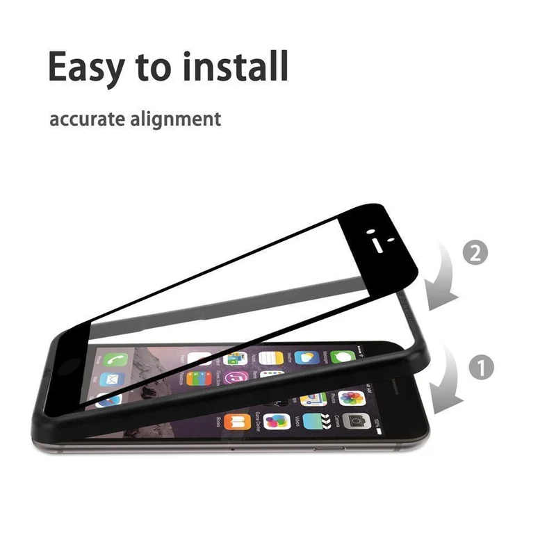Cadorabo 3x Vollbild Panzerglasfolie kompatibel mit Apple iPhone 7 PLUS / 7S PLUS / 8 PLUS - Schutzfolie 3er Pack Gehärtetes (Tempered) Display-Schutzglas mit Installationshilfe