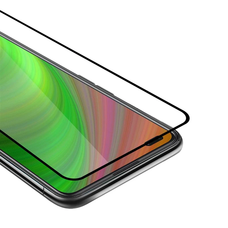 Cadorabo Vollbild Panzer Folie kompatibel mit Oppo Reno4 Z - Schutzfolie Gehärtetes (Tempered) Display-Schutzglas in 9H Härte mit 3D Touch