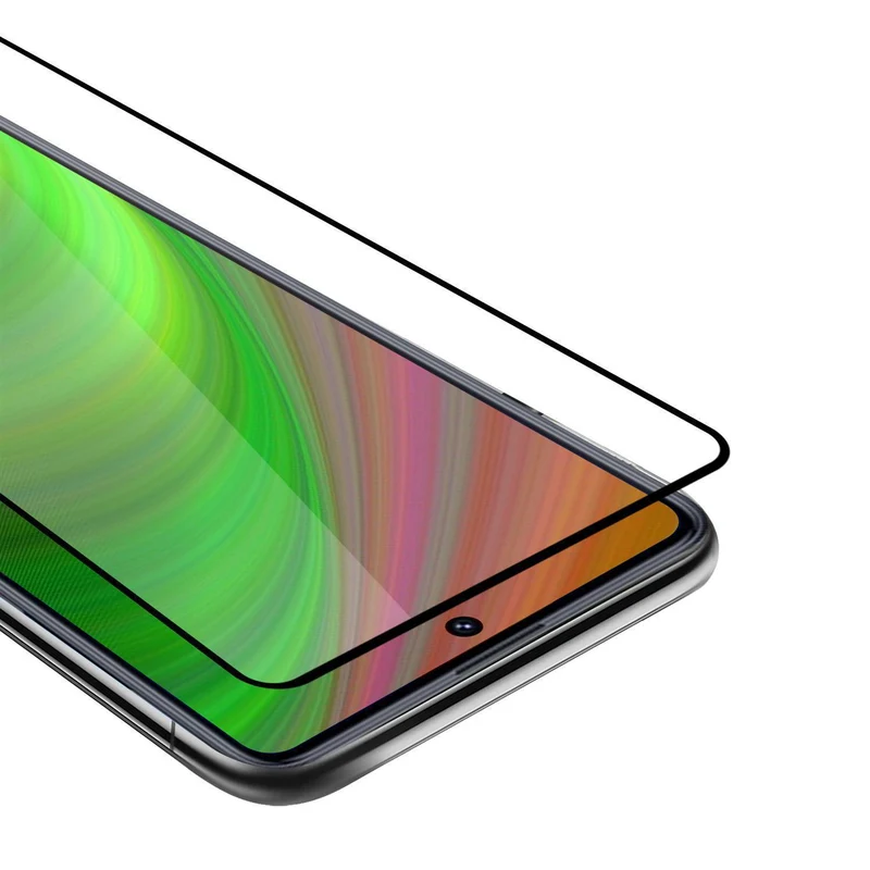 Cadorabo Vollbild Panzer Folie kompatibel mit Huawei P SMART 2021 - Schutzfolie Gehärtetes (Tempered) Display-Schutzglas in 9H Härte mit 3D Touch