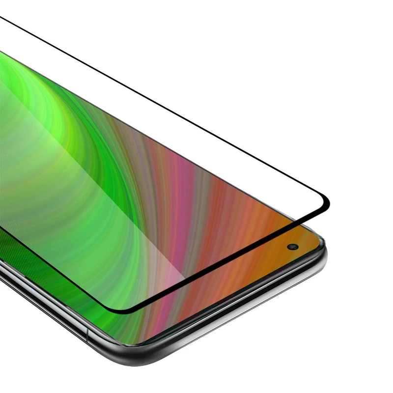 Cadorabo Vollbild Panzer Folie kompatibel mit OnePlus Nord N10 5G - Schutzfolie Gehärtetes (Tempered) Display-Schutzglas in 9H Härte mit 3D Touch