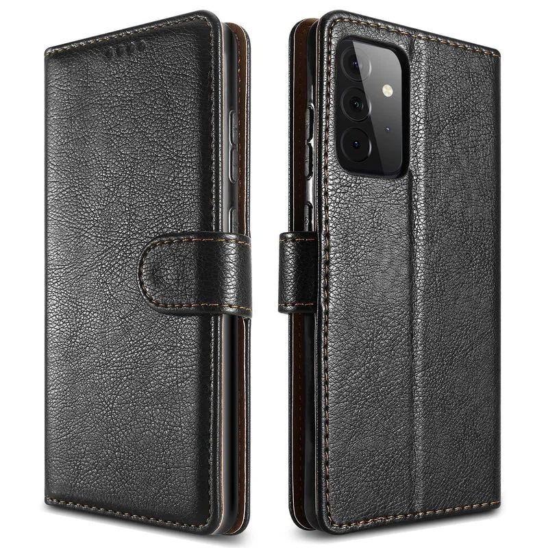 Cadorabo Hülle kompatibel mit Samsung Galaxy A72 4G / 5G Schutzhülle mit Magnetverschluss, Standfunktion und Kartenfächern aus Kunstleder