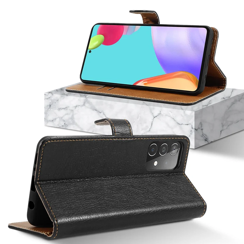Cadorabo Hülle kompatibel mit Samsung Galaxy A52 (4G / 5G) / A52s Schutzhülle mit Magnetverschluss, Standfunktion und Kartenfächern aus Kunstleder