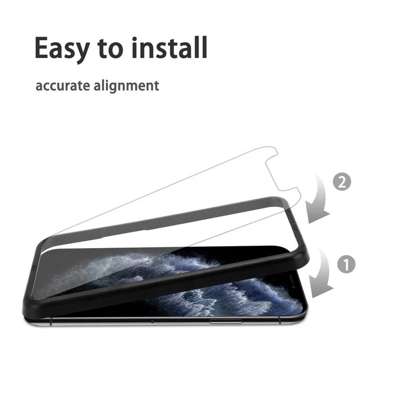Cadorabo 3x Panzerglasfolie kompatibel mit Apple iPhone 11 PRO MAX - Schutzfolie 3er Pack Gehärtetes (Tempered) Display-Schutzglas mit Installationshilfe