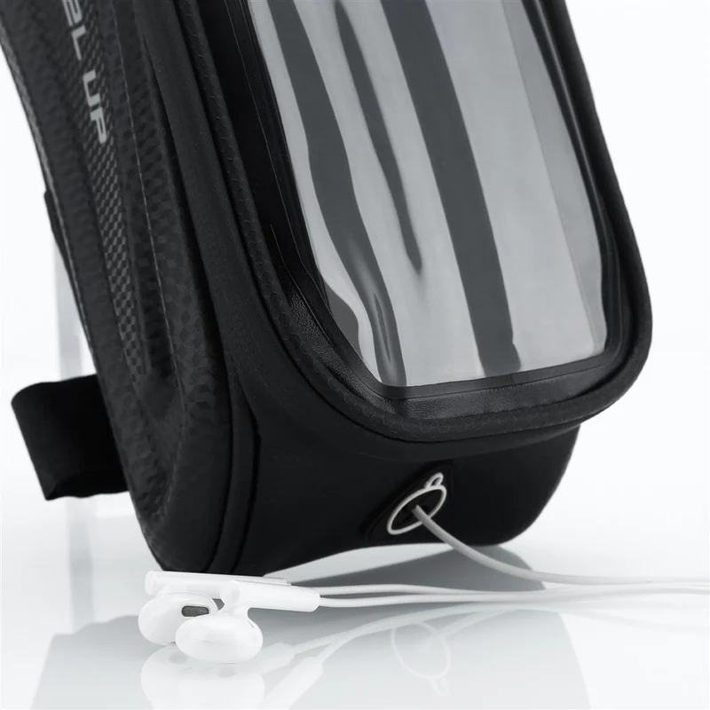 Cadorabo 7 Zoll Handy Fahrradtasche Rahmentasche mit Handyhalter für Smartphones bis 7 Zoll - Wasserfest mit Touchscreen, Sonnenblende, Kopfhörerloch