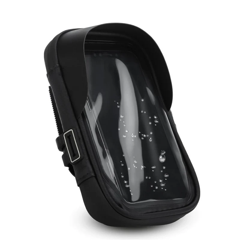 Cadorabo 6.0 Zoll Handy Fahrradtasche Rahmentasche mit Handyhalter für Smartphones bis 6 Zoll - Wasserfest mit Touchscreen, Sonnenblende, Kopfhörerloch