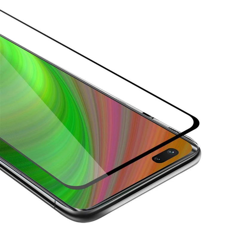 Cadorabo Vollbild Panzer Folie kompatibel mit Huawei NOVA 7 PRO 5G - Schutzfolie Gehärtetes (Tempered) Display-Schutzglas in 9H Härte mit 3D Touch