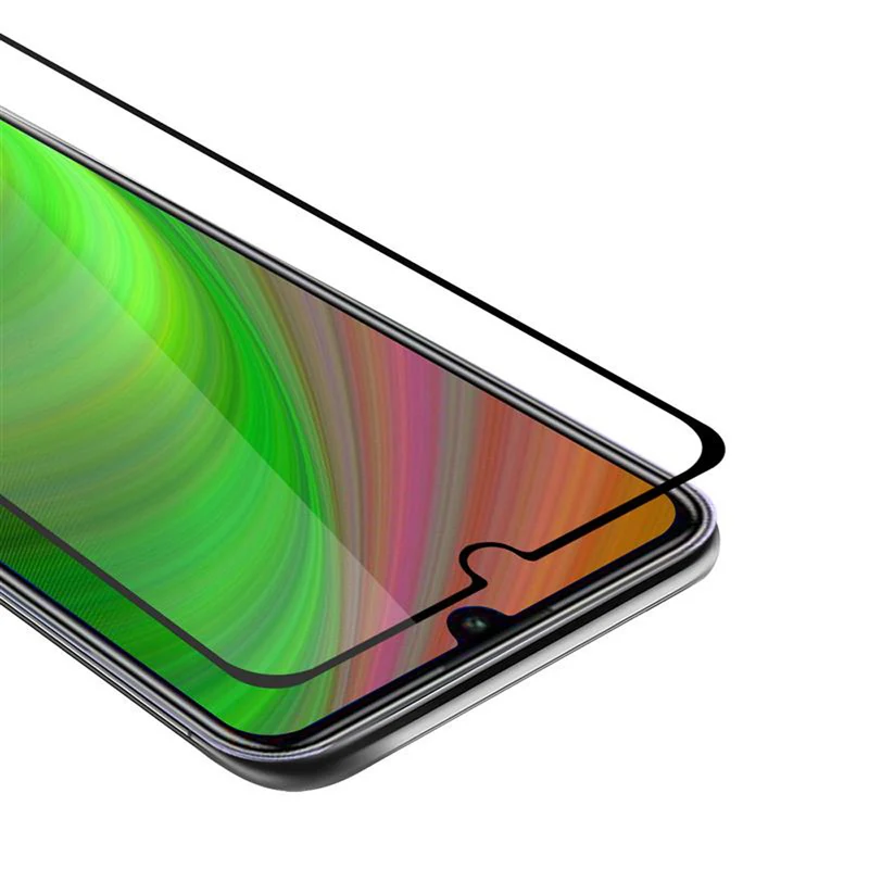 Cadorabo Vollbild Panzer Folie kompatibel mit Huawei P SMART 2020 - Schutzfolie Gehärtetes (Tempered) Display-Schutzglas in 9H Härte mit 3D Touch