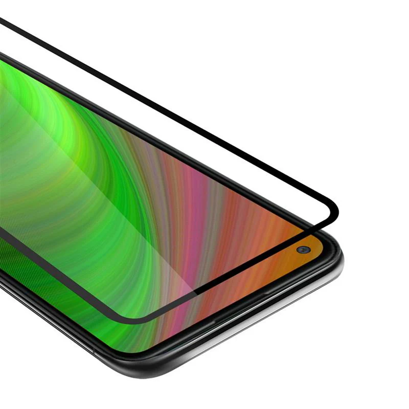 Cadorabo Vollbild Panzer Folie kompatibel mit Samsung Galaxy A11 / M11 - Schutzfolie Gehärtetes (Tempered) Display-Schutzglas in 9H Härte mit 3D Touch