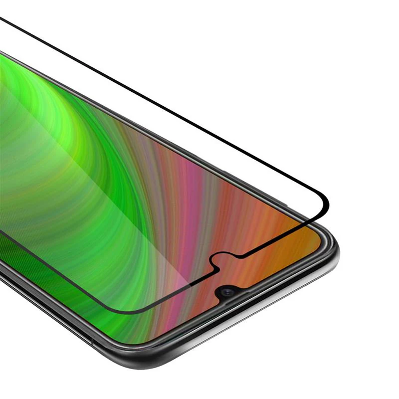 Cadorabo Vollbild Panzer Folie kompatibel mit Samsung Galaxy M21 / M30s - Schutzfolie Gehärtetes (Tempered) Display-Schutzglas in 9H Härte mit 3D Touch