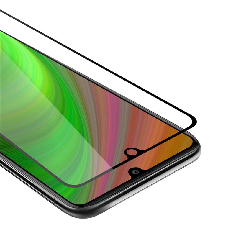 Cadorabo Vollbild Panzer Folie kompatibel mit Samsung Galaxy A41 - Schutzfolie Gehärtetes (Tempered) Display-Schutzglas in 9H Härte mit 3D Touch