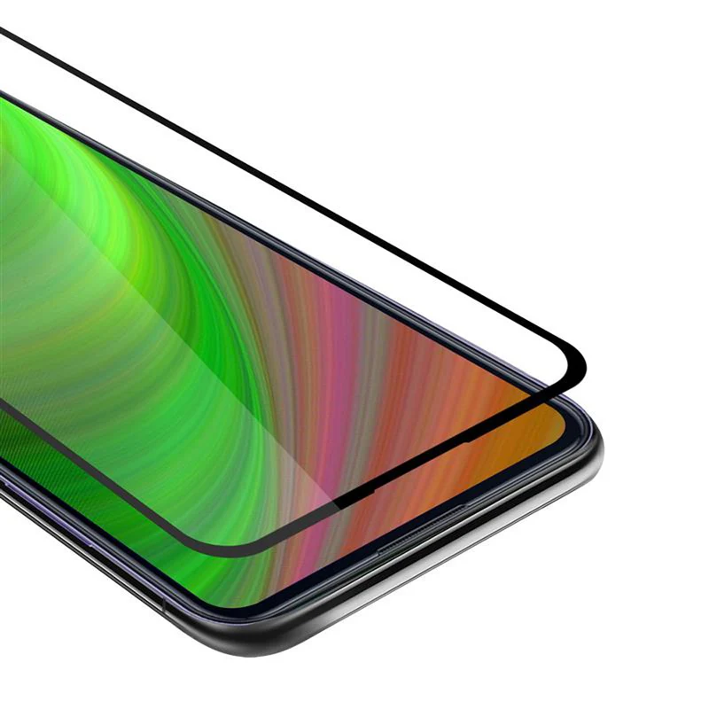 Cadorabo Vollbild Panzer Folie kompatibel mit Samsung Galaxy A11 / M11 - Schutzfolie Gehärtetes (Tempered) Display-Schutzglas in 9H Härte mit 3D Touch