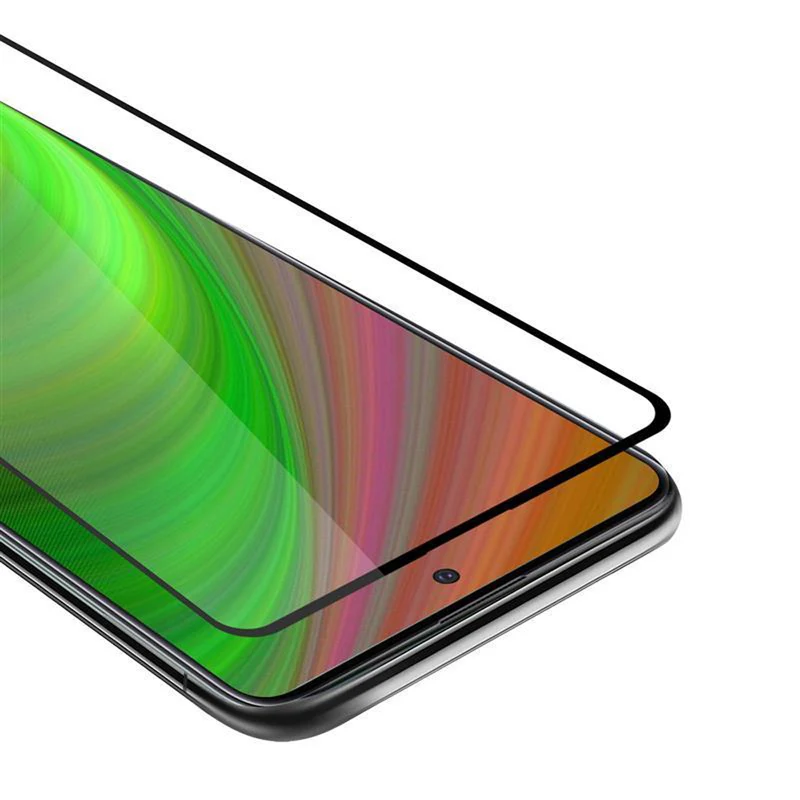 Cadorabo Vollbild Panzer Folie kompatibel mit Samsung Galaxy A71 5G - Schutzfolie Gehärtetes (Tempered) Display-Schutzglas in 9H Härte mit 3D Touch