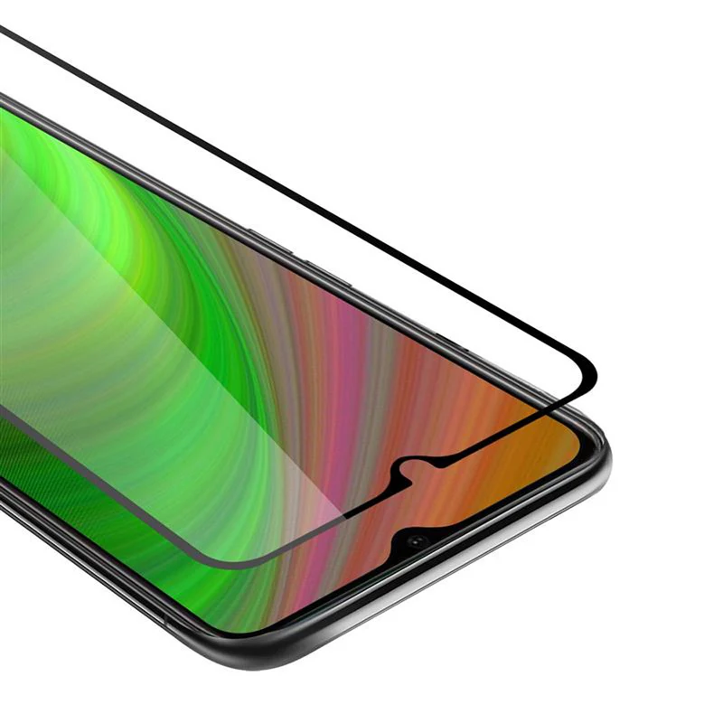 Cadorabo Vollbild Panzer Folie kompatibel mit Oppo A12 - Schutzfolie Gehärtetes (Tempered) Display-Schutzglas in 9H Härte mit 3D Touch