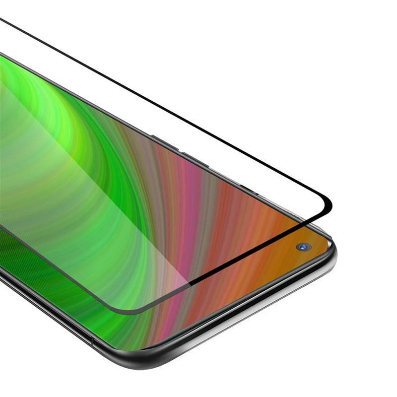 Cadorabo Vollbild Panzer Folie kompatibel mit Oppo FIND X2 NEO - Schutzfolie Gehärtetes (Tempered) Display-Schutzglas in 9H Härte mit 3D Touch