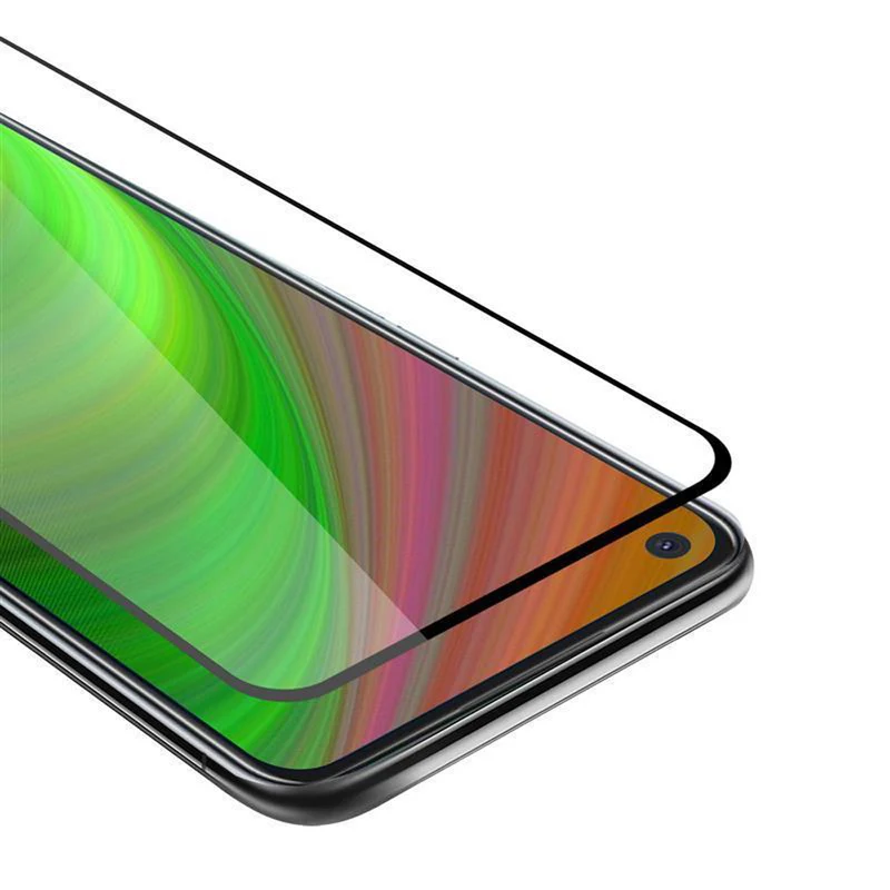 Cadorabo Vollbild Panzer Folie kompatibel mit Oppo A52 - Schutzfolie Gehärtetes (Tempered) Display-Schutzglas in 9H Härte mit 3D Touch