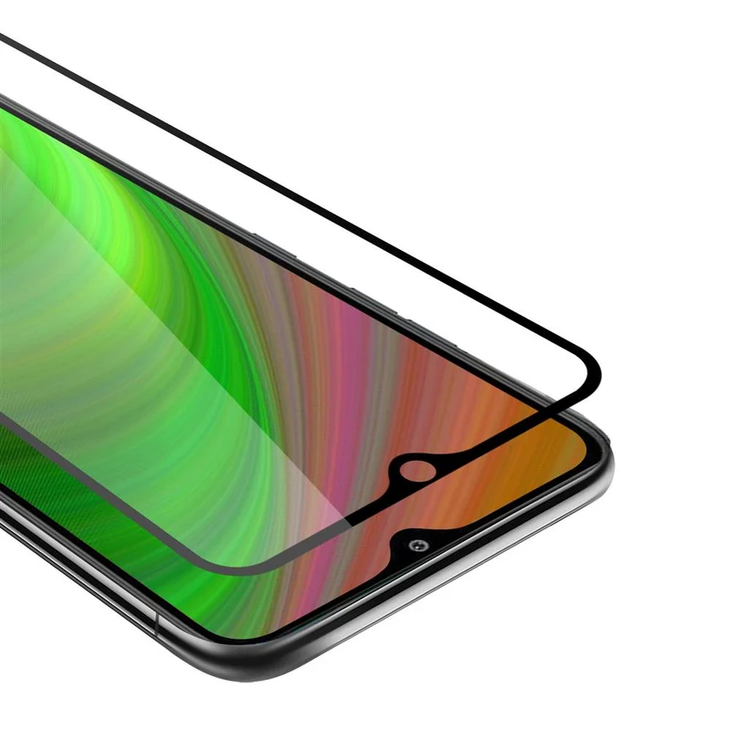 Cadorabo Vollbild Panzer Folie kompatibel mit LG K41S - Schutzfolie Gehärtetes (Tempered) Display-Schutzglas in 9H Härte mit 3D Touch