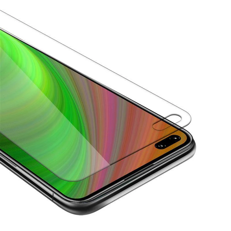 Cadorabo Panzer Folie kompatibel mit Honor View 30 - Schutzfolie Gehärtetes (Tempered) Display-Schutzglas in 9H Härte mit 3D Touch Kompatibilität