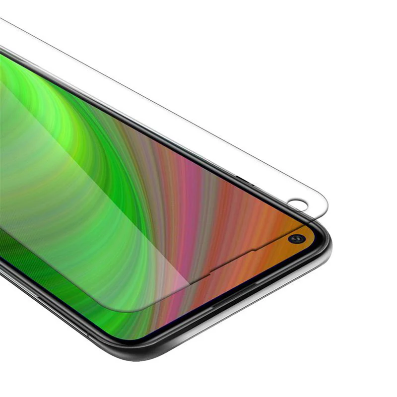 Cadorabo Panzer Folie kompatibel mit Huawei P40 LITE E - Schutzfolie Gehärtetes (Tempered) Display-Schutzglas in 9H Härte mit 3D Touch Kompatibilität