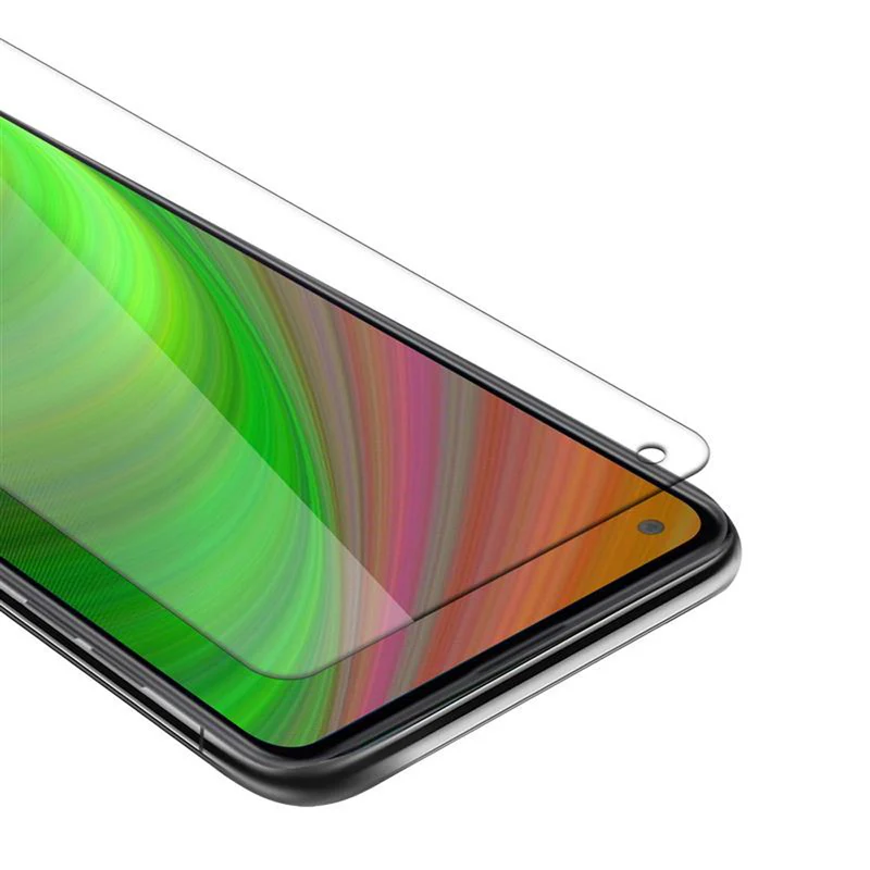 Cadorabo Panzer Folie kompatibel mit Samsung Galaxy A21 - Schutzfolie Gehärtetes (Tempered) Display-Schutzglas in 9H Härte mit 3D Touch Kompatibilität