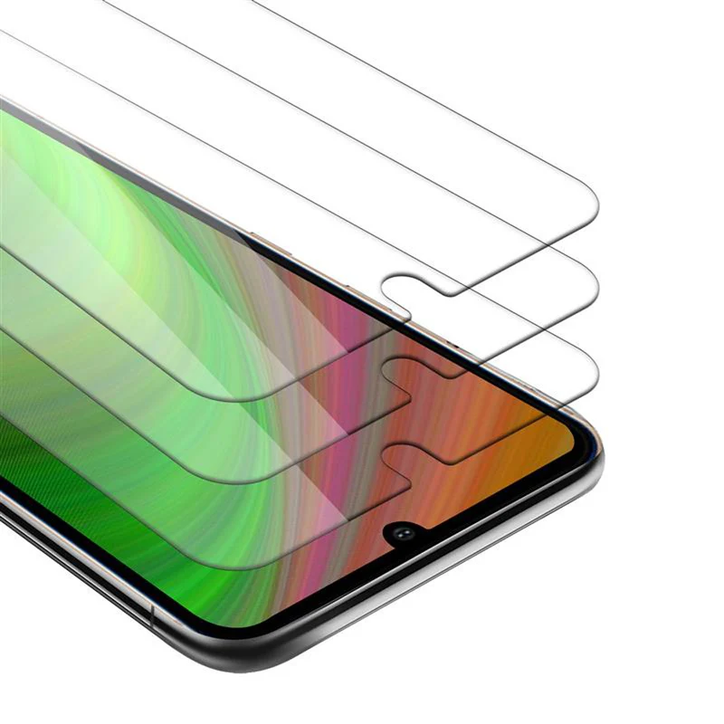 Cadorabo 3x Panzer Folie kompatibel mit LG V60 ThinQ - Schutzfolie 3er Pack Gehärtetes (Tempered) Display-Schutzglas in 9H Härte mit 3D Touch Kompatibilität
