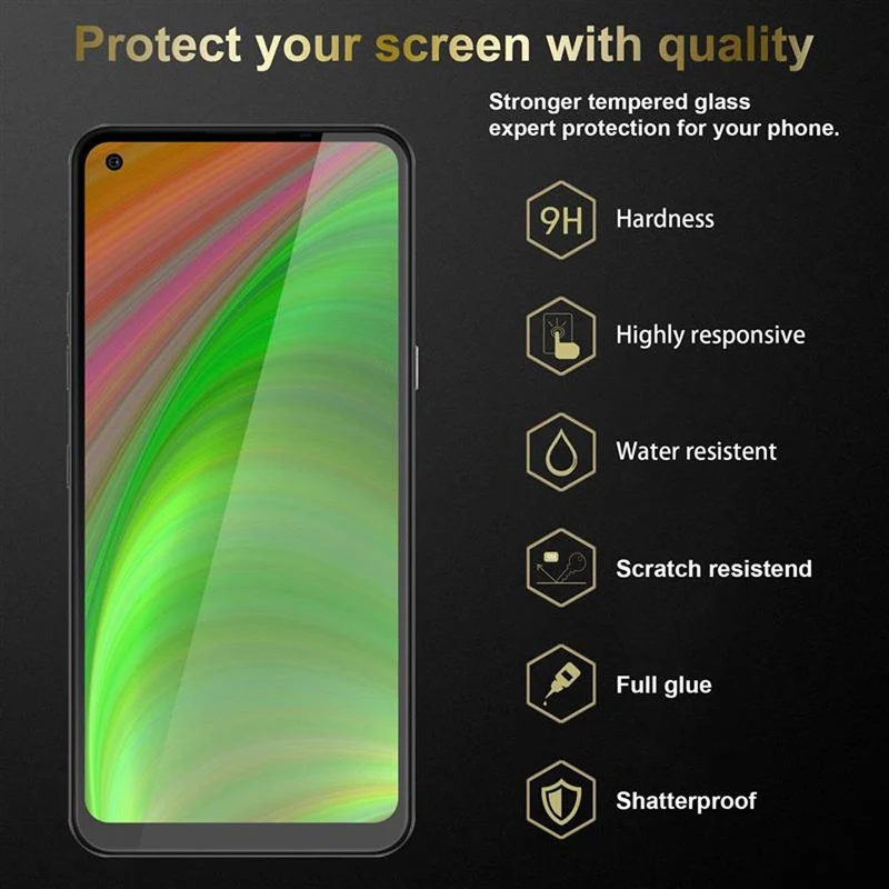 Cadorabo 3x Panzer Folie kompatibel mit LG K51S - Schutzfolie 3er Pack Gehärtetes (Tempered) Display-Schutzglas in 9H Härte mit 3D Touch Kompatibilität