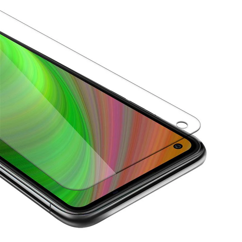 Cadorabo Panzer Folie kompatibel mit LG K51S - Schutzfolie Gehärtetes (Tempered) Display-Schutzglas in 9H Härte mit 3D Touch Kompatibilität