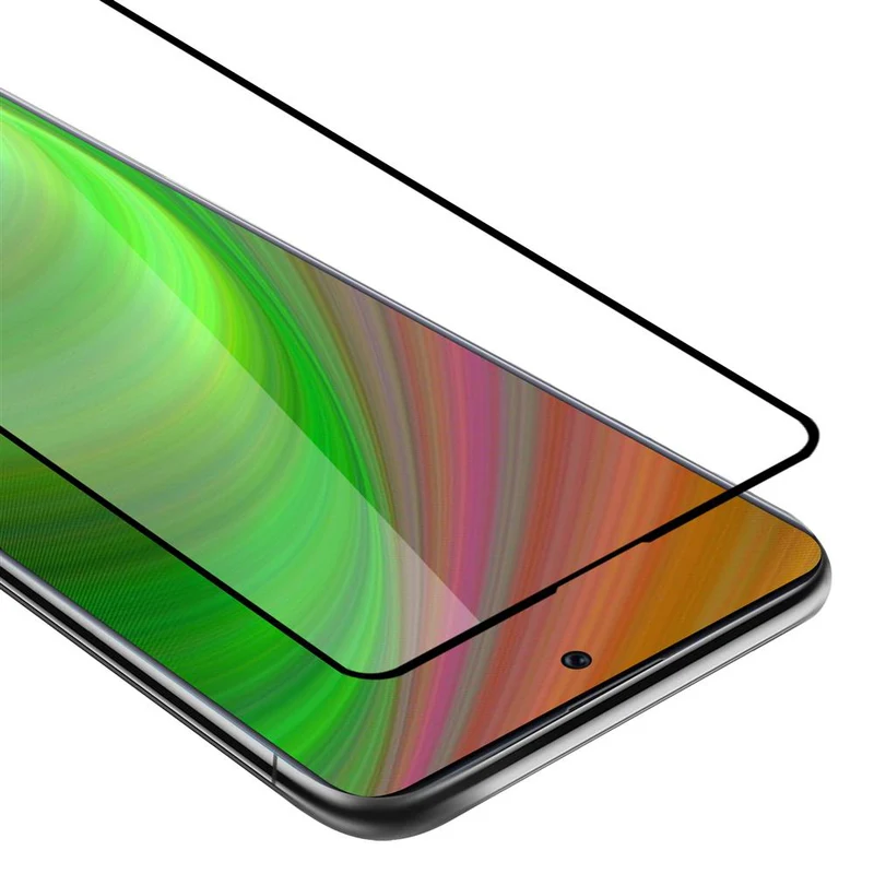 Cadorabo Vollbild Panzer Folie kompatibel mit Samsung Galaxy A71 4G - Schutzfolie Gehärtetes (Tempered) Display-Schutzglas in 9H Härte mit 3D Touch