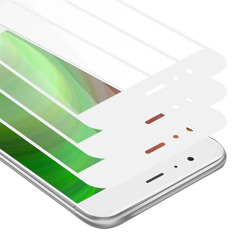 Cadorabo 3x Vollbild Panzer Folie kompatibel mit Xiaomi Mi 6 - Schutzfolie 3er Pack Gehärtetes (Tempered) Display-Schutzglas in 9H Härte mit 3D Touch