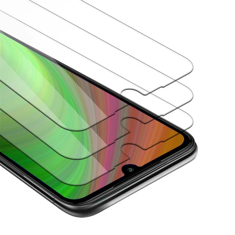 Cadorabo 3x Panzer Folie kompatibel mit Xiaomi Mi 7 - Schutzfolie 3er Pack Gehärtetes (Tempered) Display-Schutzglas in 9H Härte mit 3D Touch Kompatibilität