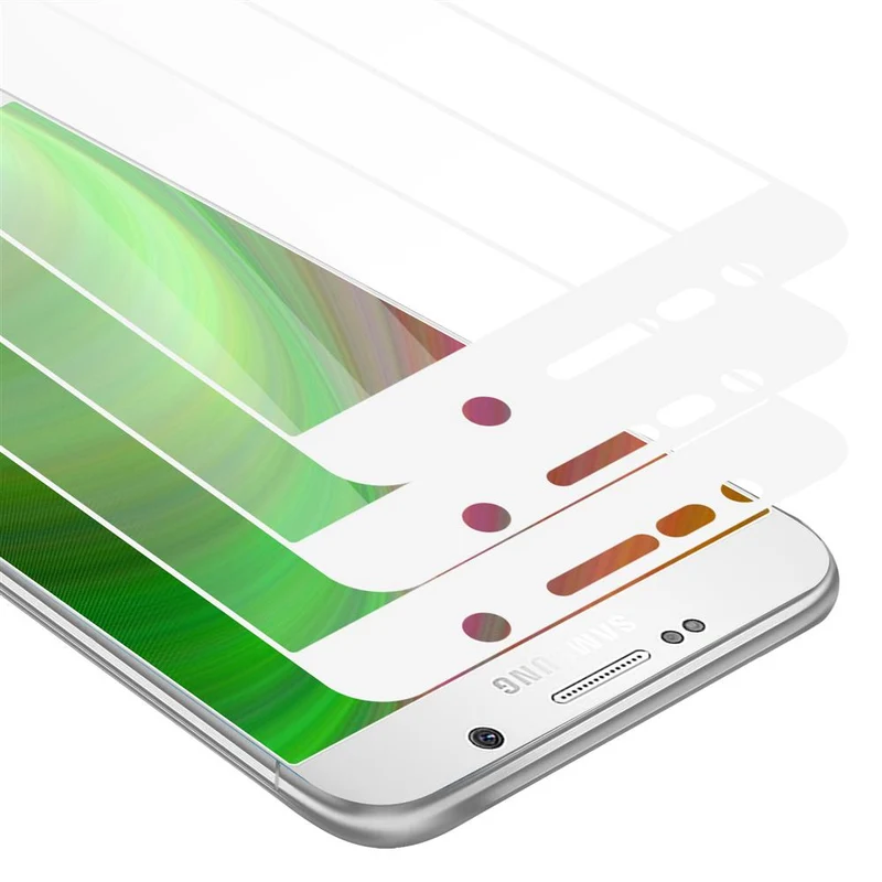 Cadorabo 3x Vollbild Panzer Folie kompatibel mit Samsung Galaxy NOTE 5 - Schutzfolie 3er Pack Gehärtetes (Tempered) Display-Schutzglas in 9H Härte mit 3D Touch