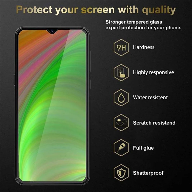 Cadorabo 3x Vollbild Panzer Folie kompatibel mit Samsung Galaxy M21 / M30s - Schutzfolie 3er Pack Gehärtetes (Tempered) Display-Schutzglas in 9H Härte mit 3D Touch