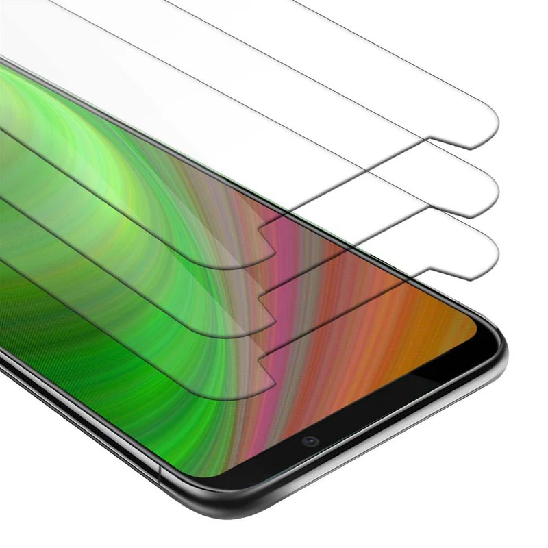 Cadorabo 3x Panzer Folie kompatibel mit Xiaomi BLACK SHARK 2 PRO - Schutzfolie 3er Pack Gehärtetes (Tempered) Display-Schutzglas in 9H Härte mit 3D Touch Kompatibilität