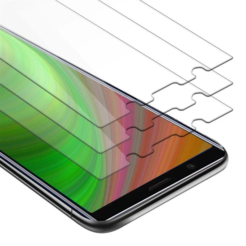Cadorabo 3x Panzer Folie kompatibel mit Sony Xperia 5 - Schutzfolie 3er Pack Gehärtetes (Tempered) Display-Schutzglas in 9H Härte mit 3D Touch Kompatibilität