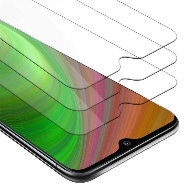 Cadorabo 3x Panzer Folie kompatibel mit Nokia 7,2 - Schutzfolie 3er Pack Gehärtetes (Tempered) Display-Schutzglas in 9H Härte mit 3D Touch Kompatibilität