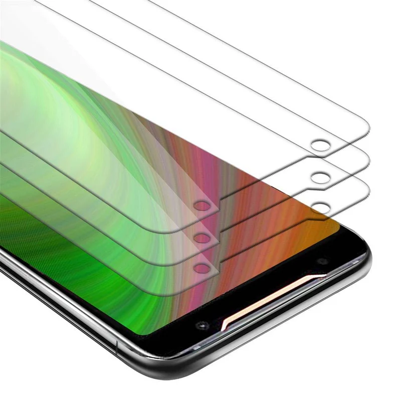 Cadorabo 3x Panzer Folie kompatibel mit Asus ROG Phone 2 - Schutzfolie 3er Pack Gehärtetes (Tempered) Display-Schutzglas in 9H Härte mit 3D Touch Kompatibilität