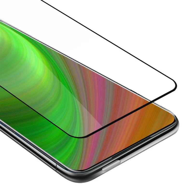 Cadorabo Vollbild Panzer Folie kompatibel mit OnePlus 7T PRO - Schutzfolie Gehärtetes (Tempered) Display-Schutzglas in 9H Härte mit 3D Touch